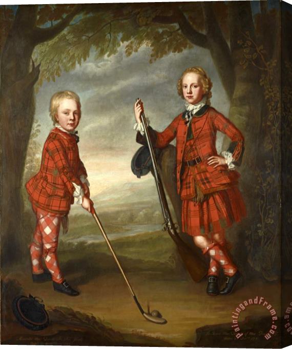 William Mosman Sir James Macdonald 1741 1765 And Sir Alexander Macdonald 1744 1810 Stretched Canvas Print / Canvas Art