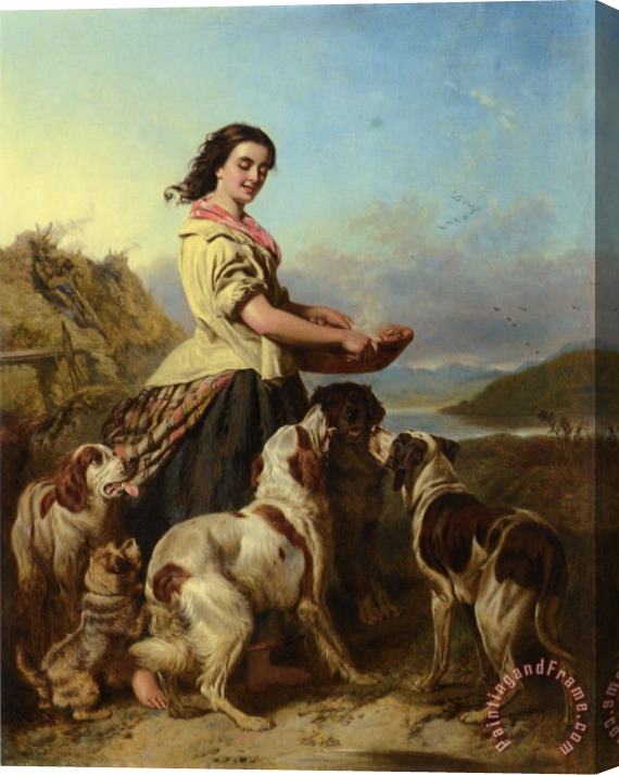 William Powell Frith The Gamekeeper's Daughter Stretched Canvas Painting / Canvas Art