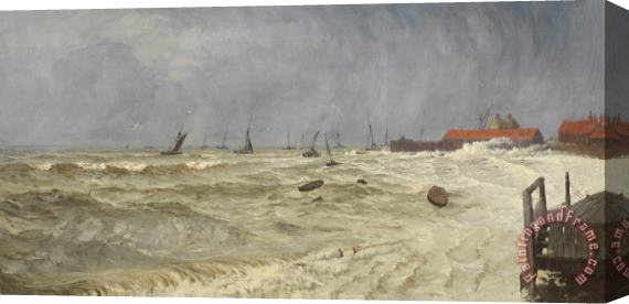 William Pye A Rough Day at Leigh Stretched Canvas Painting / Canvas Art