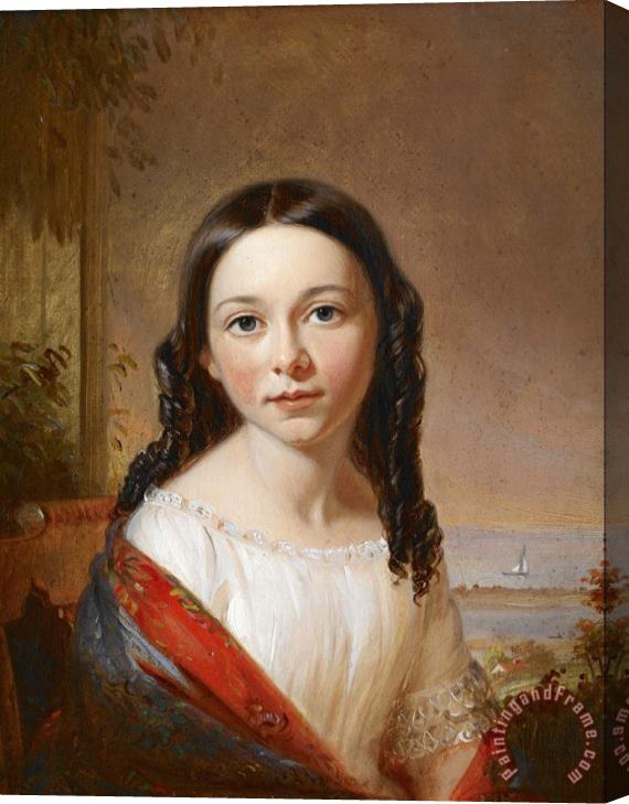 William Sidney Mount Portrait of Maria Seabury Stretched Canvas Print / Canvas Art