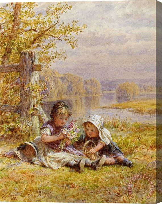 William Stephen Coleman A Posy For Mother Stretched Canvas Painting / Canvas Art