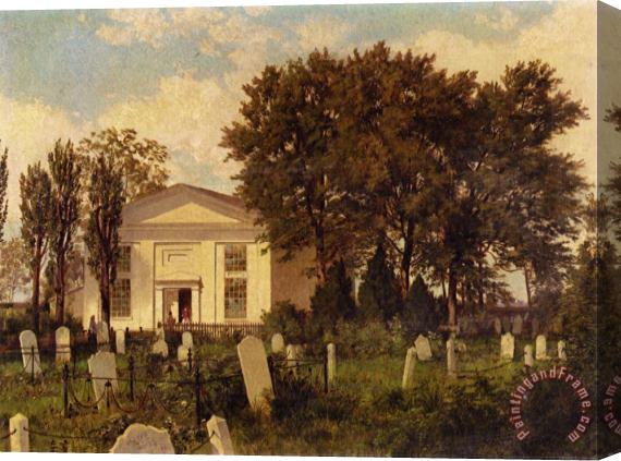 William Trost Richards The Roxborough Baptist Church Stretched Canvas Print / Canvas Art