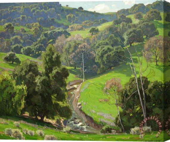 William Wendt The Mantle of Spring Stretched Canvas Painting / Canvas Art