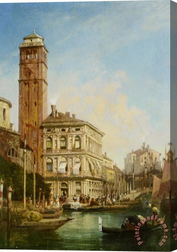 William Wilde San Geremia with The Palazzo Labia Venice Stretched Canvas Painting / Canvas Art