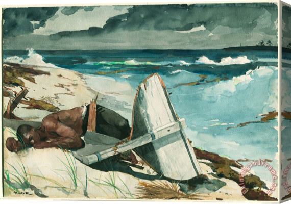 Winslow Homer After The Hurricane, Bahamas Stretched Canvas Painting / Canvas Art