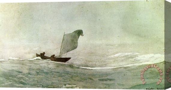 Winslow Homer Blown Away Stretched Canvas Print / Canvas Art