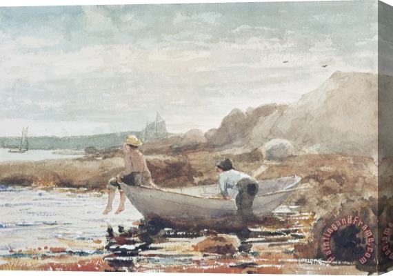Winslow Homer Boys on the Beach Stretched Canvas Print / Canvas Art