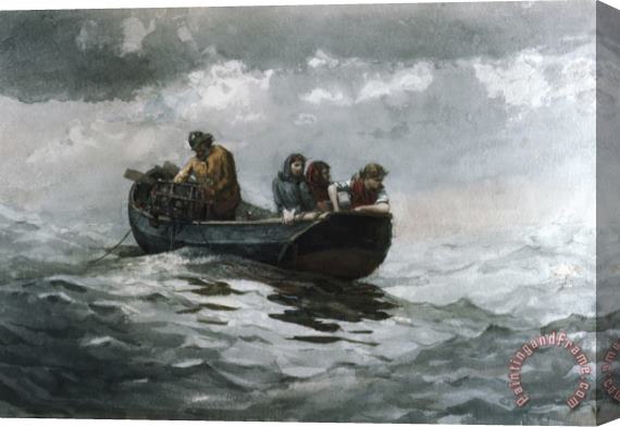 Winslow Homer Crab Fishing Stretched Canvas Print / Canvas Art