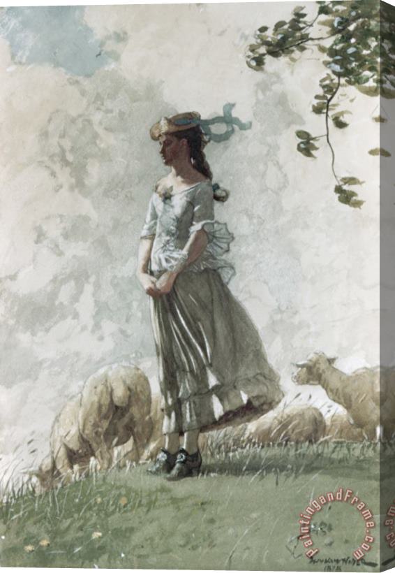 Winslow Homer Fresh Air Stretched Canvas Painting / Canvas Art