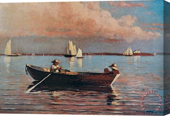 Winslow Homer Gloucester Harbour Stretched Canvas Print / Canvas Art