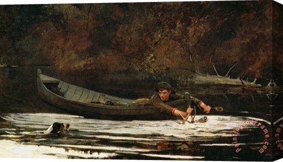 Winslow Homer Hound and Hunter Stretched Canvas Painting / Canvas Art