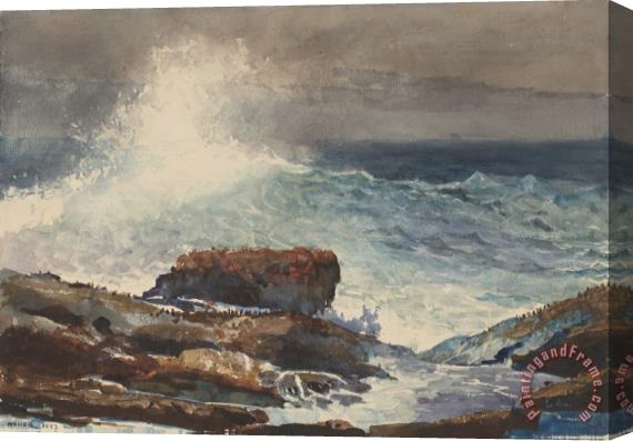 Winslow Homer Incoming Tide, Scarboro, Maine Stretched Canvas Painting / Canvas Art