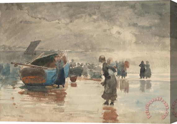Winslow Homer On The Sands Stretched Canvas Print / Canvas Art