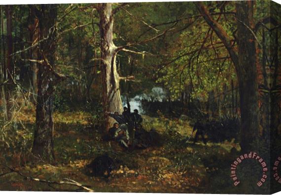 Winslow Homer Skirmish in The Wilderness Stretched Canvas Print / Canvas Art