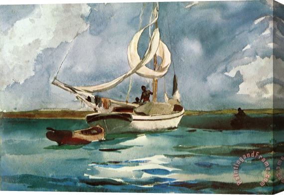 Winslow Homer Sloop, Bermuda Stretched Canvas Print / Canvas Art