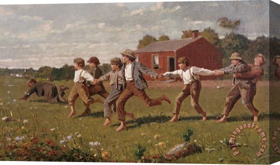 Winslow Homer Snap The Whip Stretched Canvas Print / Canvas Art