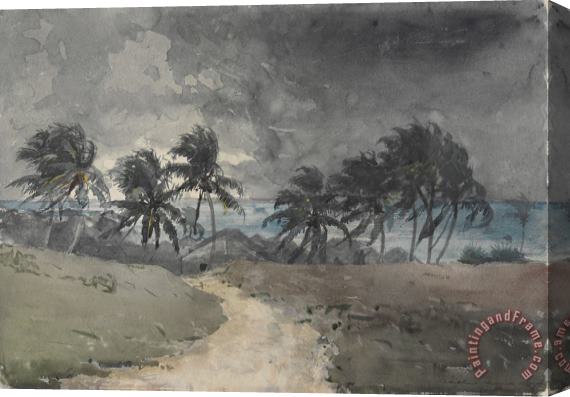 Winslow Homer Storm, Bahamas Stretched Canvas Painting / Canvas Art