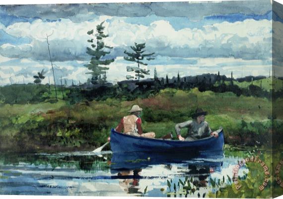 Winslow Homer The Blue Boat Stretched Canvas Painting / Canvas Art