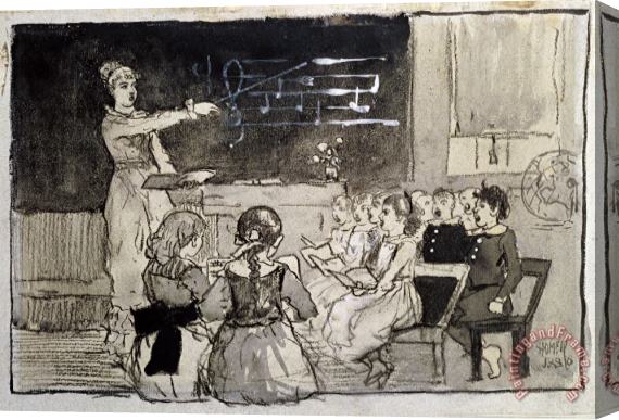 Winslow Homer The Music Lesson Stretched Canvas Painting / Canvas Art
