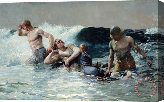 Winslow Homer Undertow Stretched Canvas Painting / Canvas Art