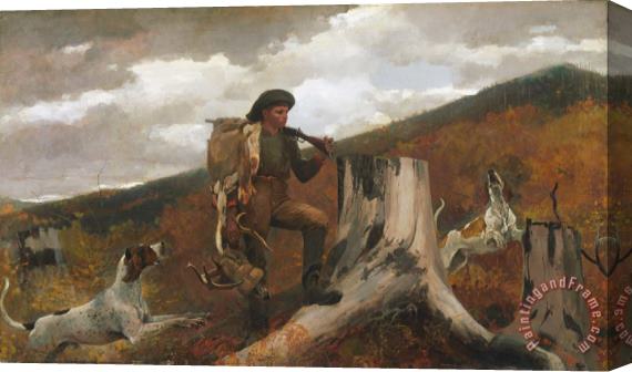 Winslow Homer Winslow Homer A Huntsman And Dogs Stretched Canvas Painting / Canvas Art
