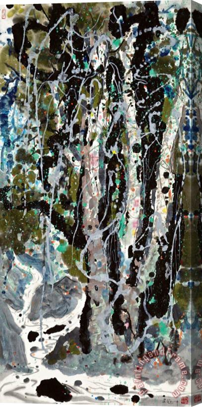 Wu Guanzhong Forest And Streams Stretched Canvas Painting / Canvas Art