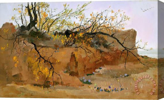 Wu Guanzhong Golden Autumn, 1972 Stretched Canvas Print / Canvas Art