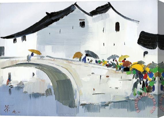 Wu Guanzhong Hometown, 1991 Stretched Canvas Painting / Canvas Art