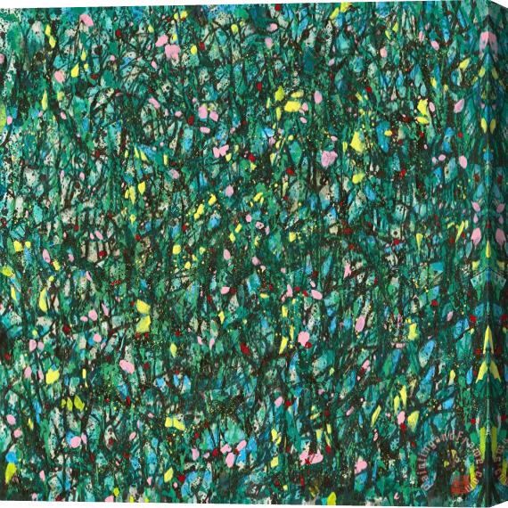 Wu Guanzhong Kaleidoscopic Blossoms, 1992 Stretched Canvas Print / Canvas Art