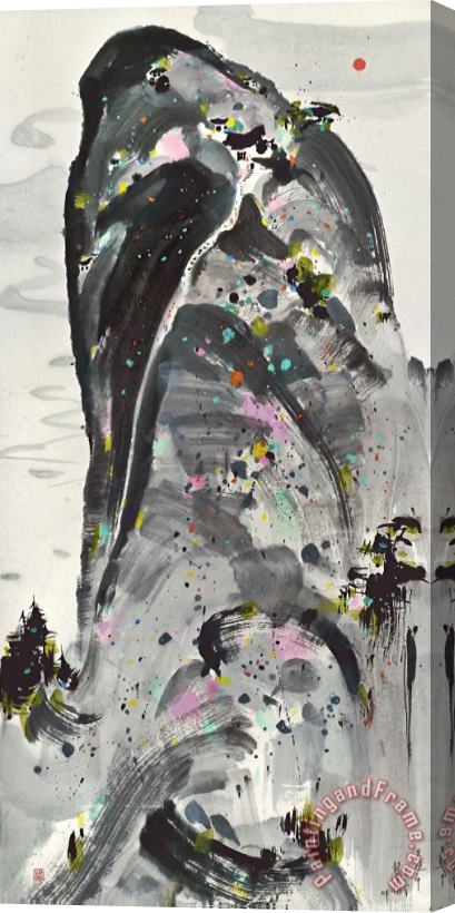Wu Guanzhong Mount Hua, 1988 Stretched Canvas Print / Canvas Art