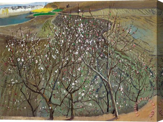 Wu Guanzhong Peach Blossoms, 1963 Stretched Canvas Painting / Canvas Art