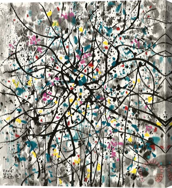 Wu Guanzhong Spring, 2006 Stretched Canvas Painting / Canvas Art