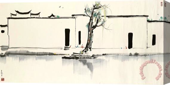 Wu Guanzhong Spring Calling Stretched Canvas Painting / Canvas Art