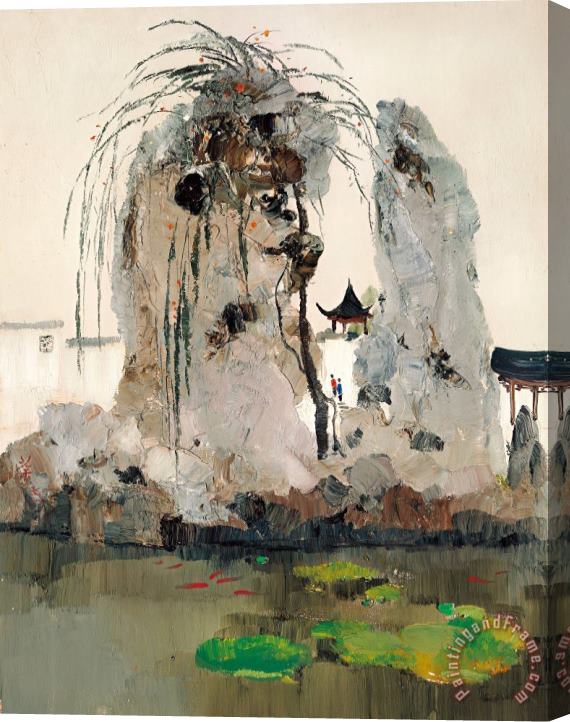 Wu Guanzhong The Garden (the Garden in Jiang Nan), 1978 Stretched Canvas Painting / Canvas Art
