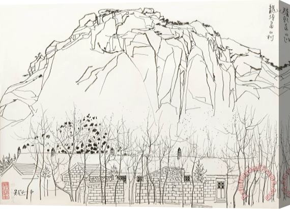 Wu Guanzhong The New Village Stretched Canvas Print / Canvas Art