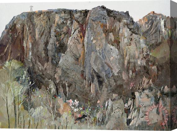 Wu Guanzhong Under The Great Wall, 1974 Stretched Canvas Print / Canvas Art