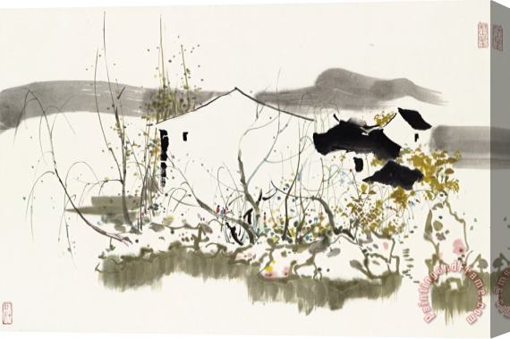 Wu Guanzhong Untitled Stretched Canvas Print / Canvas Art