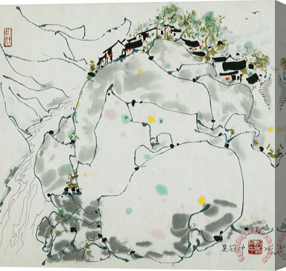 Wu Guanzhong Wujiang Natives Stretched Canvas Print / Canvas Art