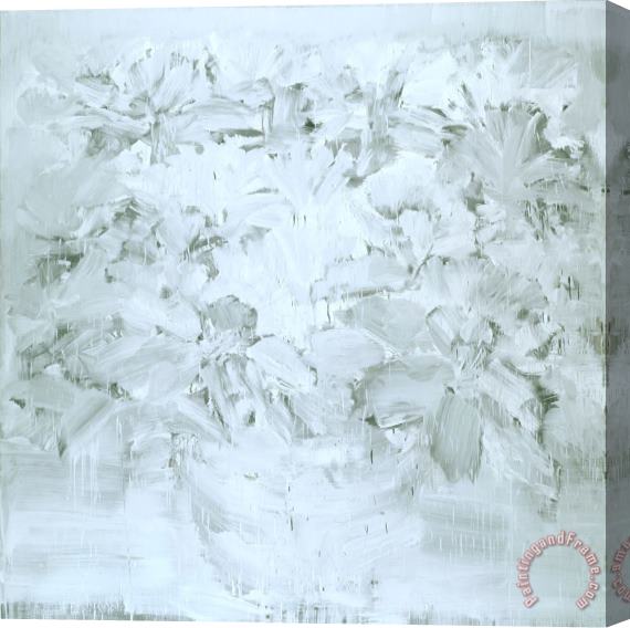 Yan Pei-ming Fleurs Des Funerailles Du Pere Stretched Canvas Painting / Canvas Art