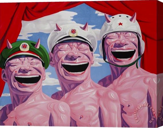 Yue Minjun Armed Forces, 2009 Stretched Canvas Painting / Canvas Art