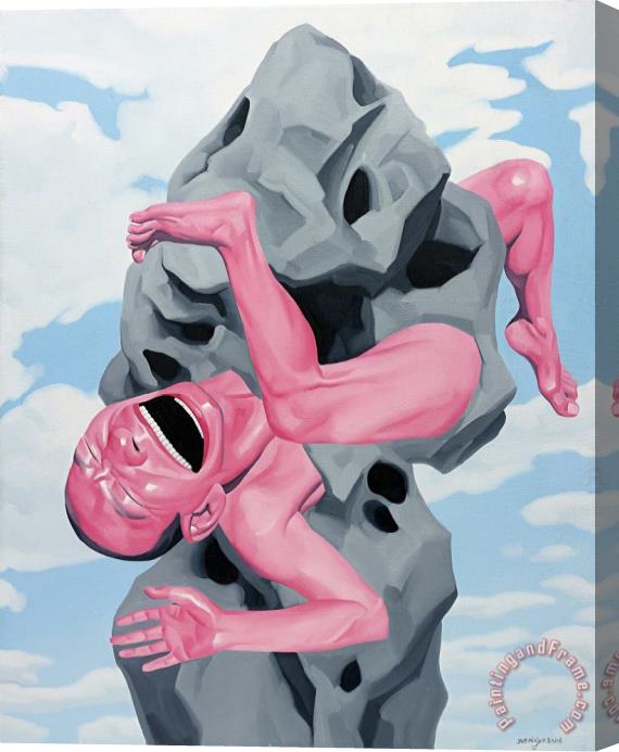 Yue Minjun Untitled (magritte Stone), 2006 Stretched Canvas Painting / Canvas Art