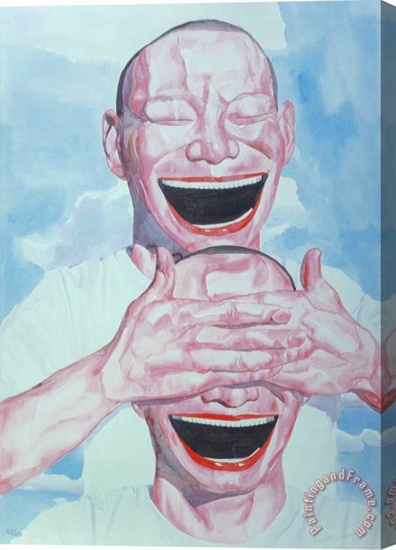 Yue Minjun Untitled (smile Ism No. 1), 2006 Stretched Canvas Painting / Canvas Art