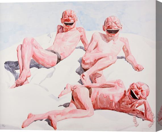 Yue Minjun Untitled (smile Ism No. 25), 2006 Stretched Canvas Painting / Canvas Art