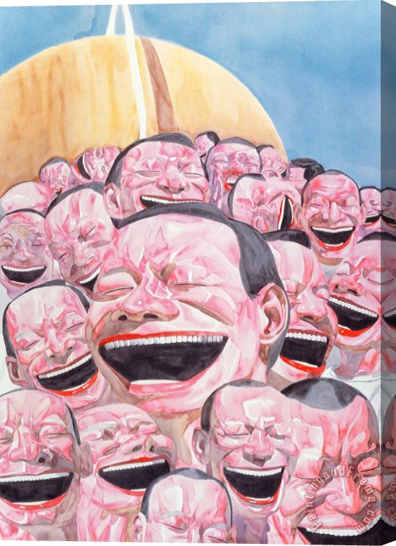 Yue Minjun Untitled (smile Ism No. 3), 2006 Stretched Canvas Painting / Canvas Art