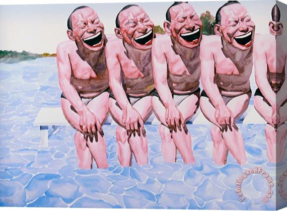 Yue Minjun Untitled (smile Ism No. 7), 2006 Stretched Canvas Print / Canvas Art