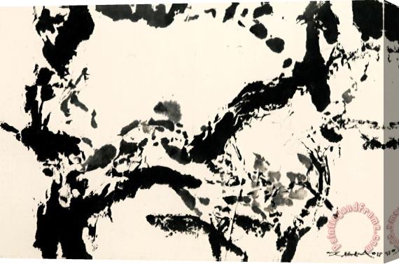 Zao Wou-ki Sans Titre Stretched Canvas Print / Canvas Art