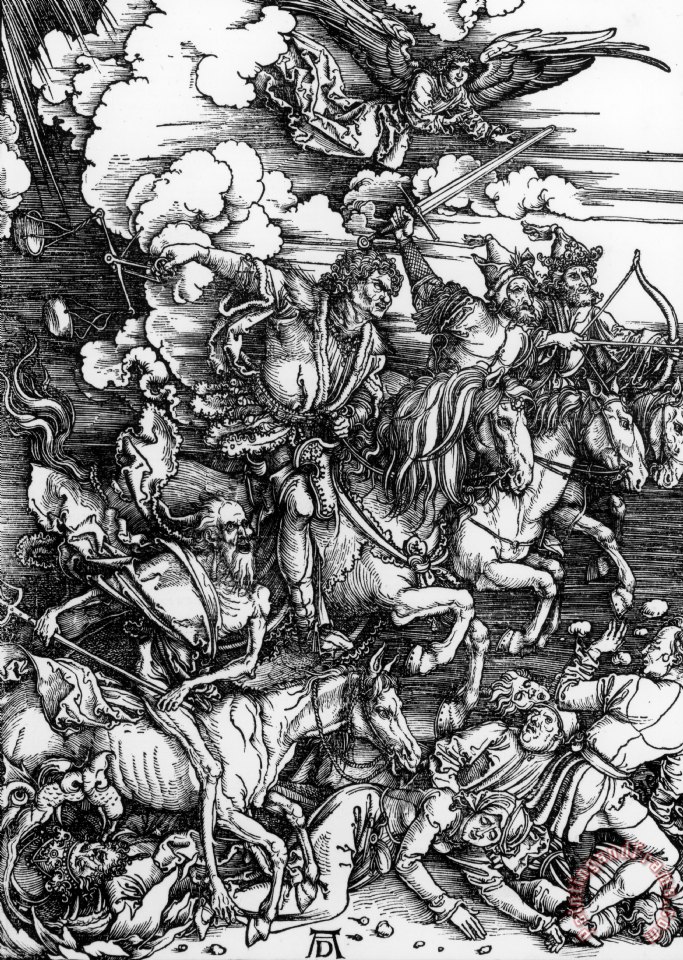 Albrecht Durer The Four Horsemen Of The Apocalypse Art Print for sale ...