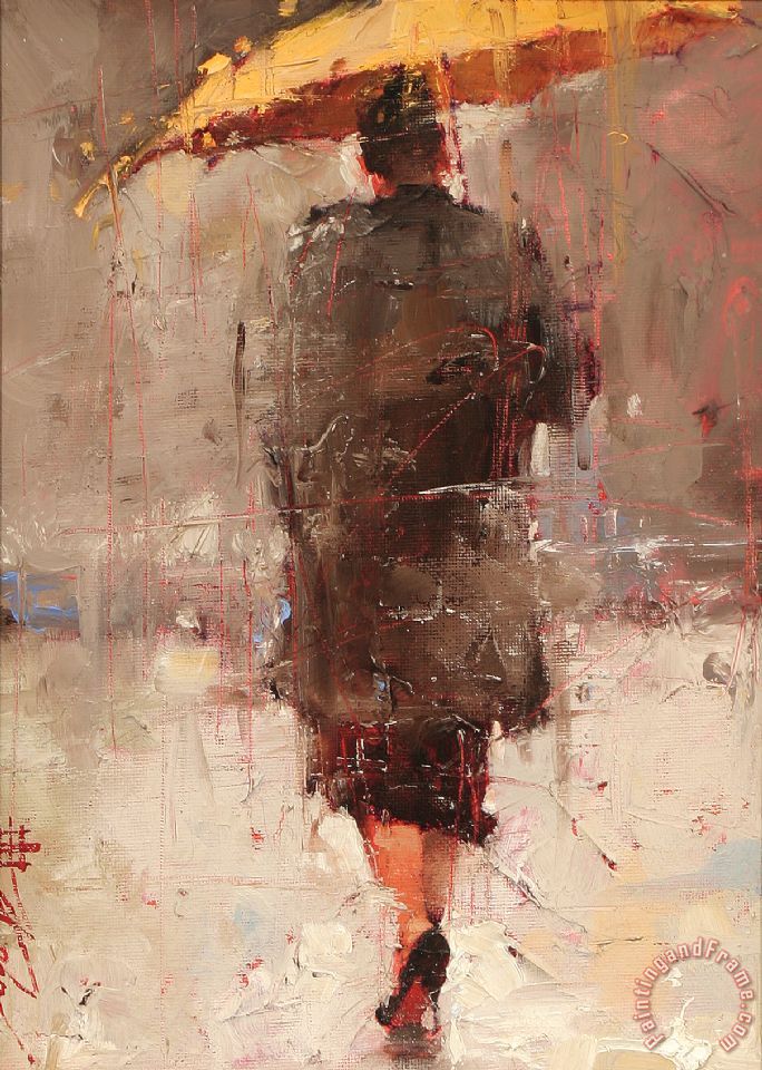 Andre Kohn Yellow painting - Yellow print for sale