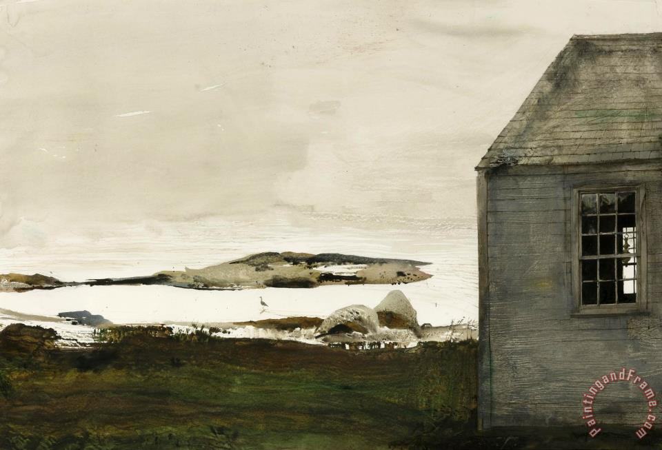 Andrew Wyeth Sea Level 1982 Painting Sea Level 1982 Print For Sale