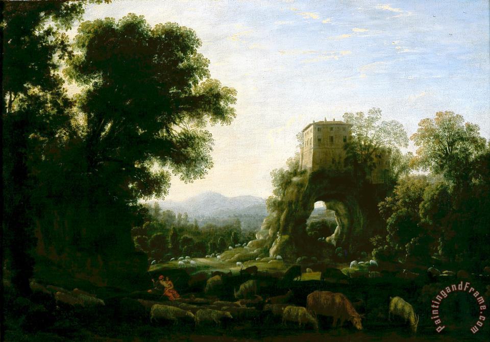 Claude Lorrain Pastoral Landscape painting Pastoral